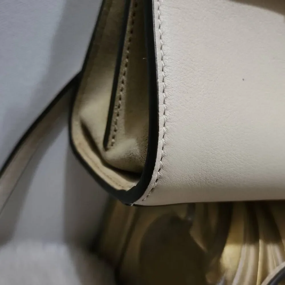 Tory Burch Petite Lee Radziwill Double Bag in Cream